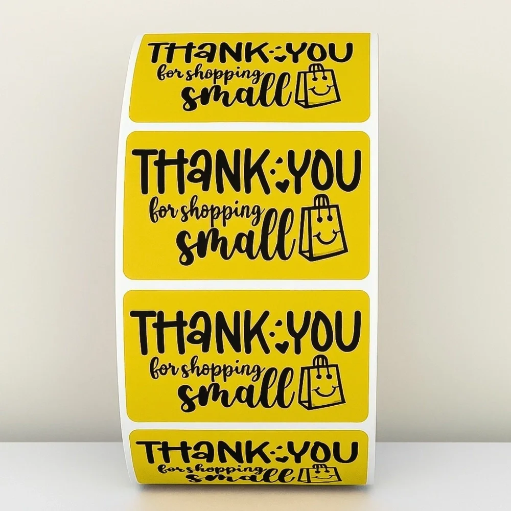 Thank You for Shopping Small Stickers Packaging Labels for Small Business Order